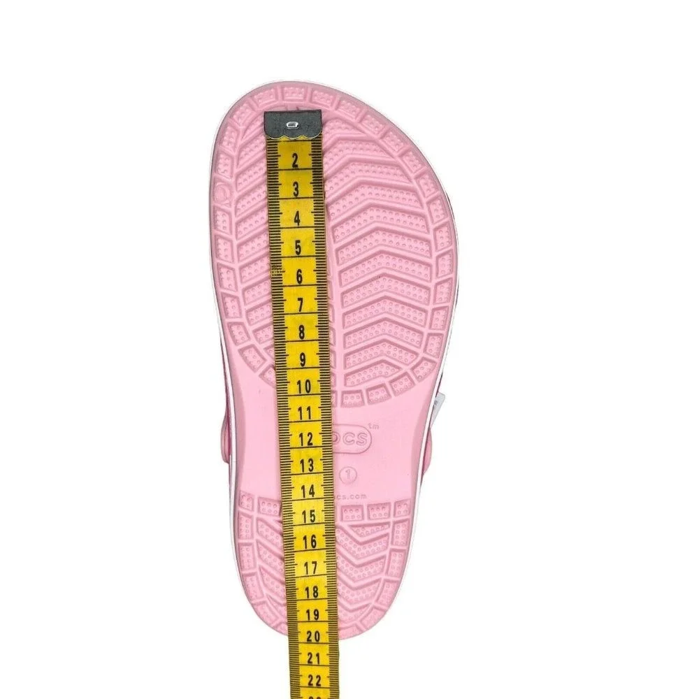 Crocs Bayaband Youth Big Girls Slip-on Clogs Size 1‎ (J1) Light Pink Sandals